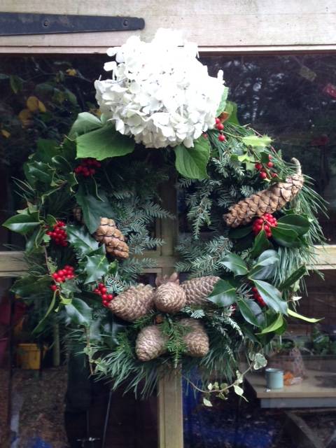 a xmas wreath